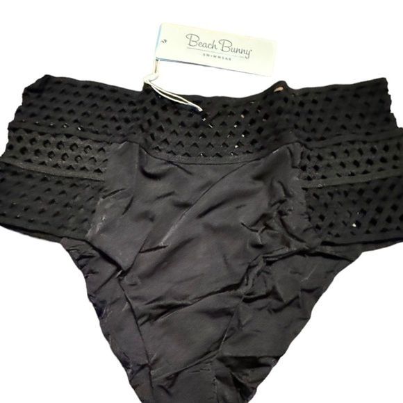 Beach Bunny Hayden High Waist Black Bikini Bottom nwt - Picture 2 of 6